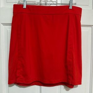 Womens J. Lindeberg Red Skort Golf Tennis Size XL Shorts Skirt Stretchy